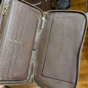 Louis Vuitton Organizer Zippy Zip around Damier Ebene DE wallet with duster
